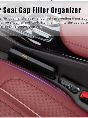 Car Seat Gap Filler Organizer.Anti-Drop Catcher Phone Keys Storage for Car